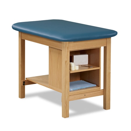 CLINTON Taping Table with Shelving, Royal Blue 1703-30-3-3RB
